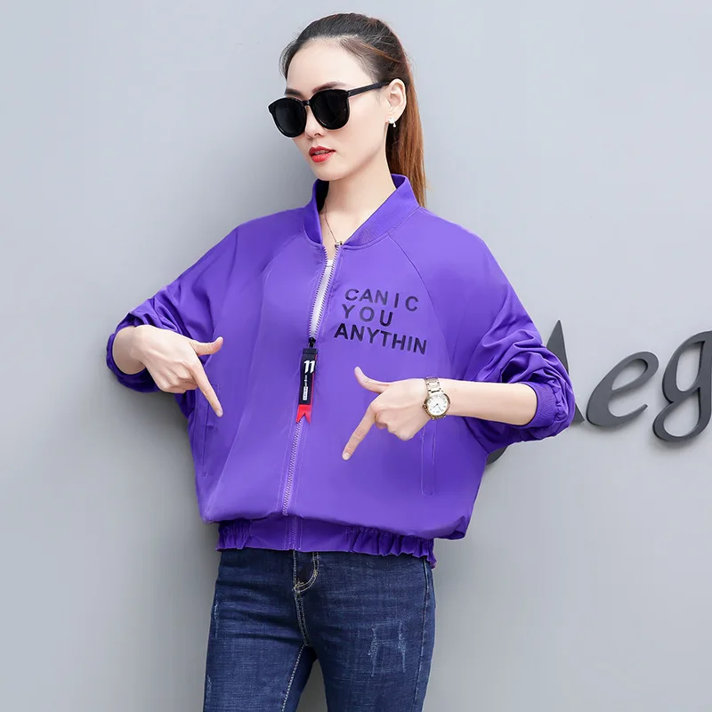 

Spring Short Jacket Women's 2019 Spring Clothing Spring And Autumn New Style Korean-style Loose-Fit Baseball Uniform Casual Vers