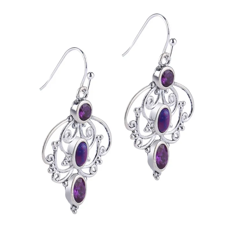 Indian Jewelry Statement Earrings For Women Crystal Petals Drop Earings Fashion Jewelry Boucle D`Oreille Femme 30AUG201