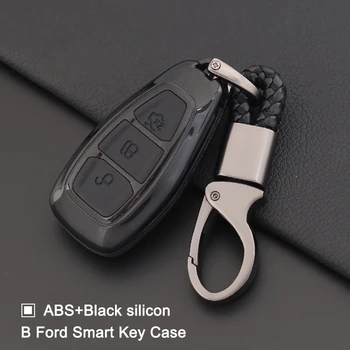 

ABS Silicone Case For Ford C-Max B-Max Focus 3 MK3 MK4 escape Mondeo Ecospor 3 Button Remote Flip Key Fob Cover Protect Holder