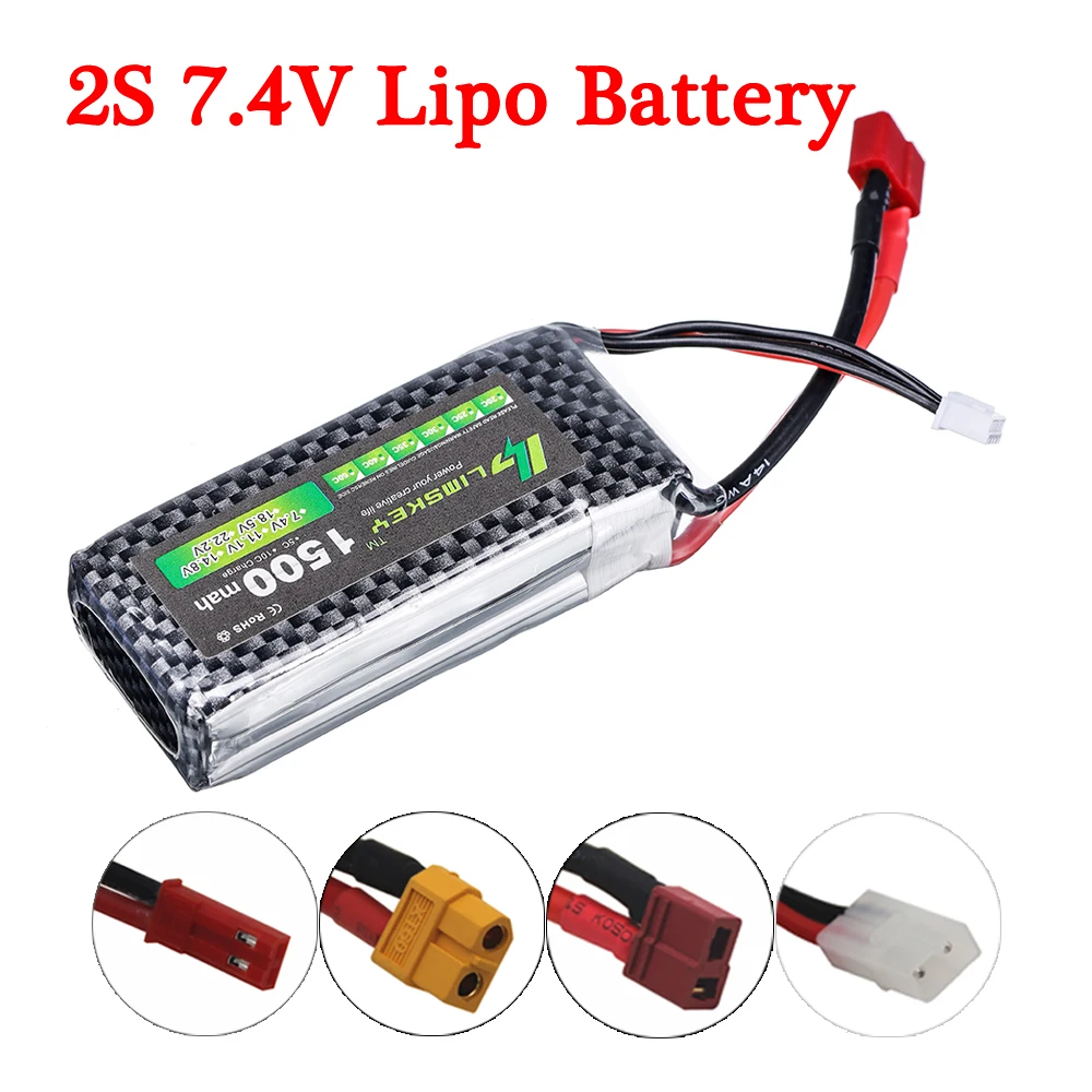 Vente Batterie Lipo ZOP Power 7.4V 1500mAh 2S 25C T Plug pour