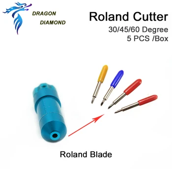 

5pcs 30/45/60 Degree Roland Plotter Cutter Plotter Blade With 1 PC Blade Holder For C1