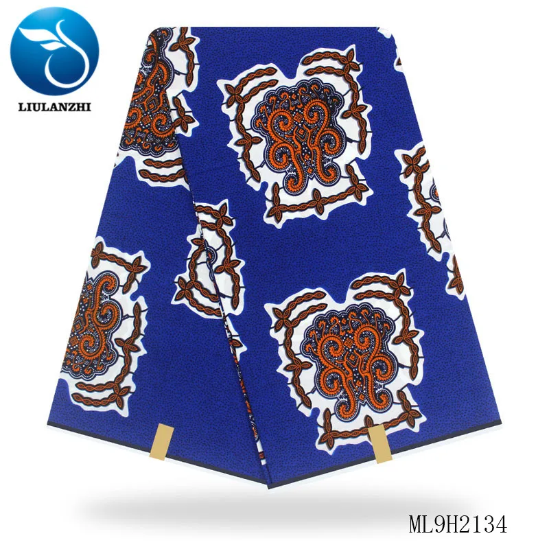 LIULANZHI Анкара ткань Африканский воск хлопок Нигерия воск ткань для одежды 6 ярдов/лот ML9H1664-1675 - Цвет: ML9H2134