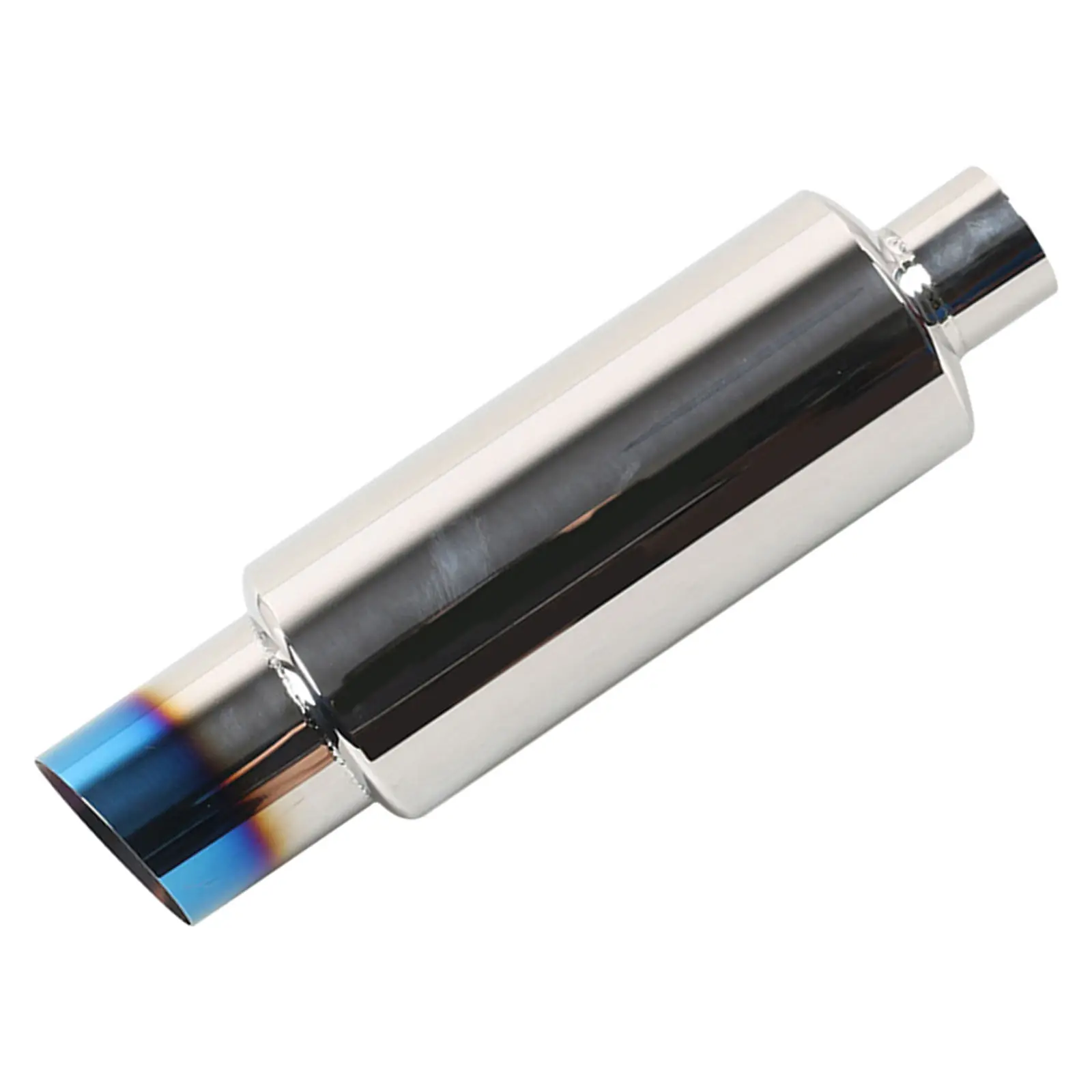 Exhaust Muffler 2.0 Inch Inlet 3.0 Inch Outlet Resonator Tailpipe Tips For Trucks Mufflers