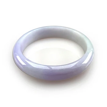 

Natural Burmese Jadeite Light Purple 54-62mm Bracelet Elegant Princess Jewelry Gift for Mom and Girlfriend