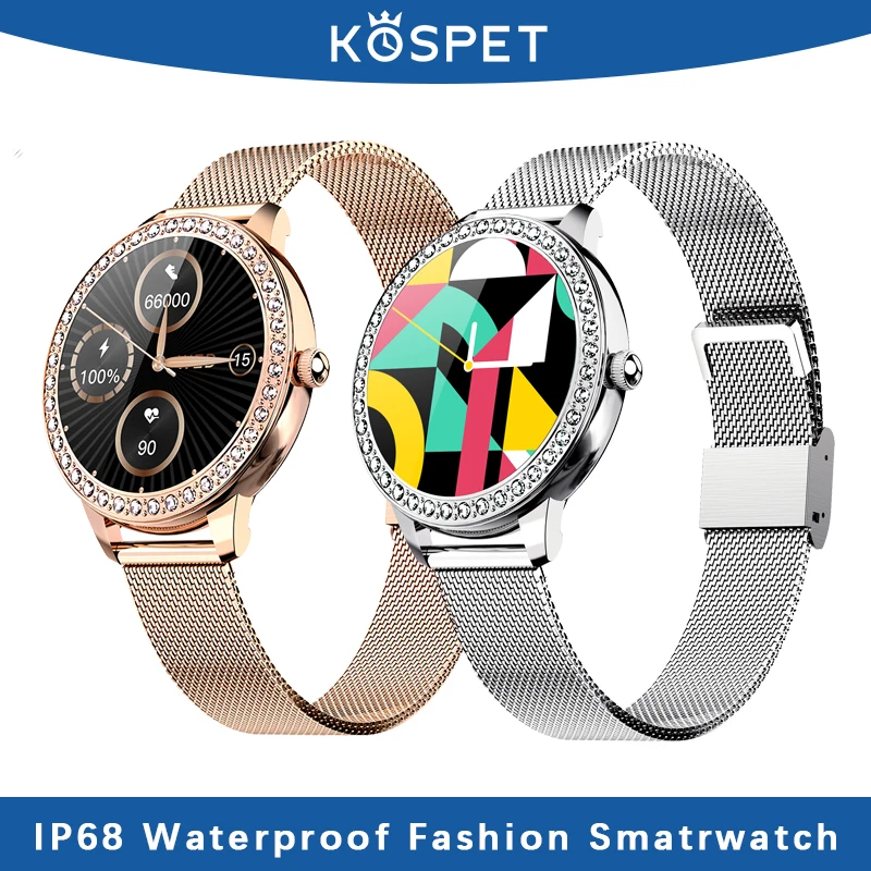 KOSPET-reloj inteligente SN91 para mujer, pulsera de lujo, resistente al agua IP68, VS KW10, KW20, 2021For HUAWEI XIAOMI Android IOS phone