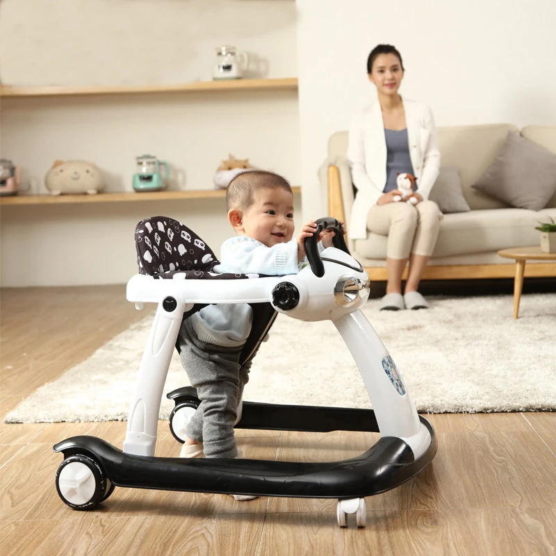 LazyChild Baby Walker Anti-rollover Multifunctional Walker With Music Anti-o-leg Folding Baby New baby walker