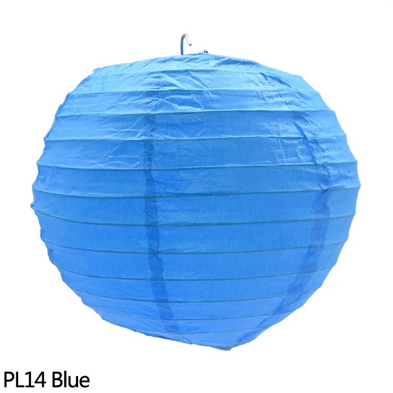 PL13 5 шт. 10/15/20/25/30cm круглая китайский бумажный фонарик ручной работы, ремесло, сделай сам, подвесной бумажный фонарик мяч Свадебная вечеринка украшения - Цвет: PL13
