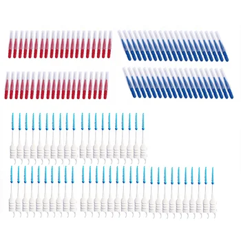 

250pcs Interdental Brushes Safe Practical Floss Brush for Adults
