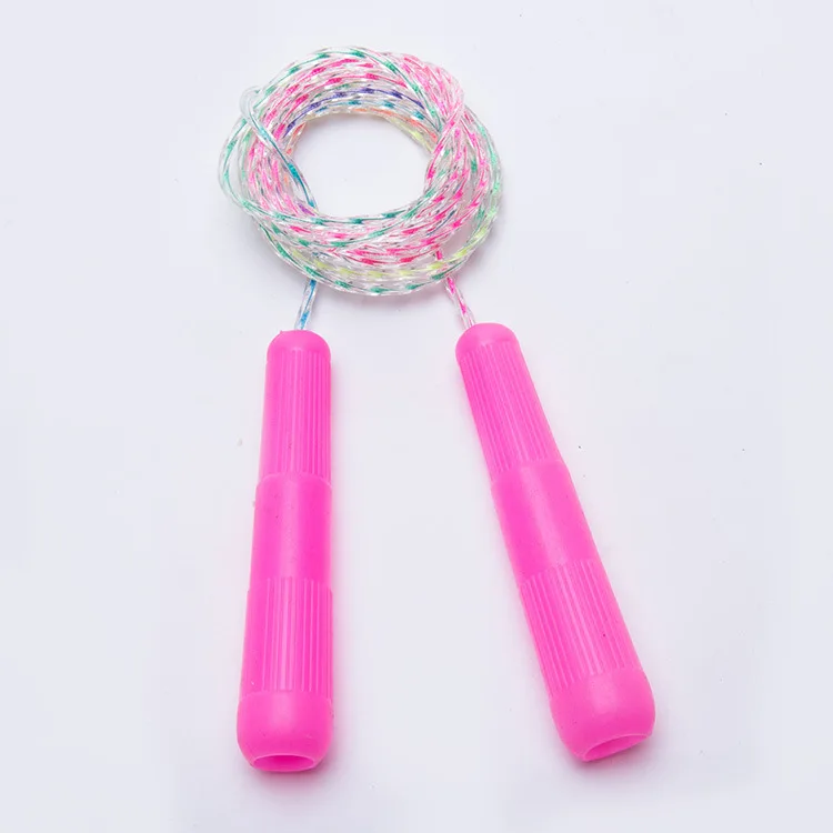 

Color Students Jump Rope Color Crystal Plastic Skipping Rope Children Sports Standard 2 M