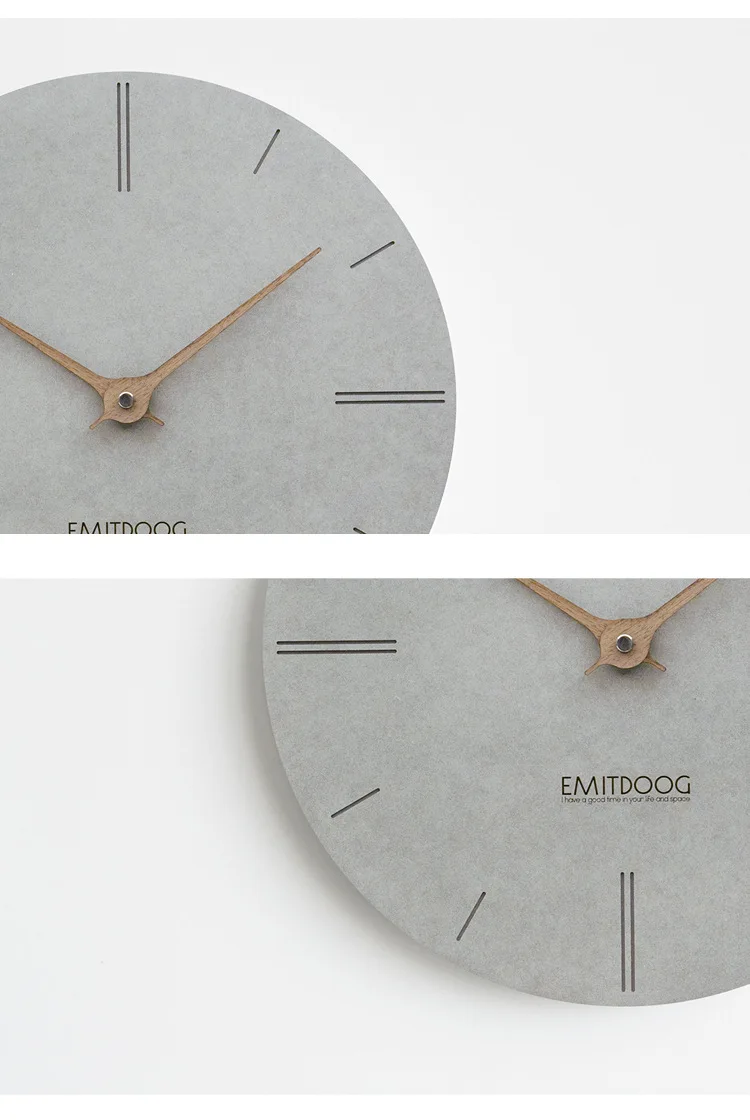 Большие деревянные настенные часы простой современный дизайн для гостиной скандинавские короткие деревянные настенные домашние декоративные часы бесшумные 15 дюймов