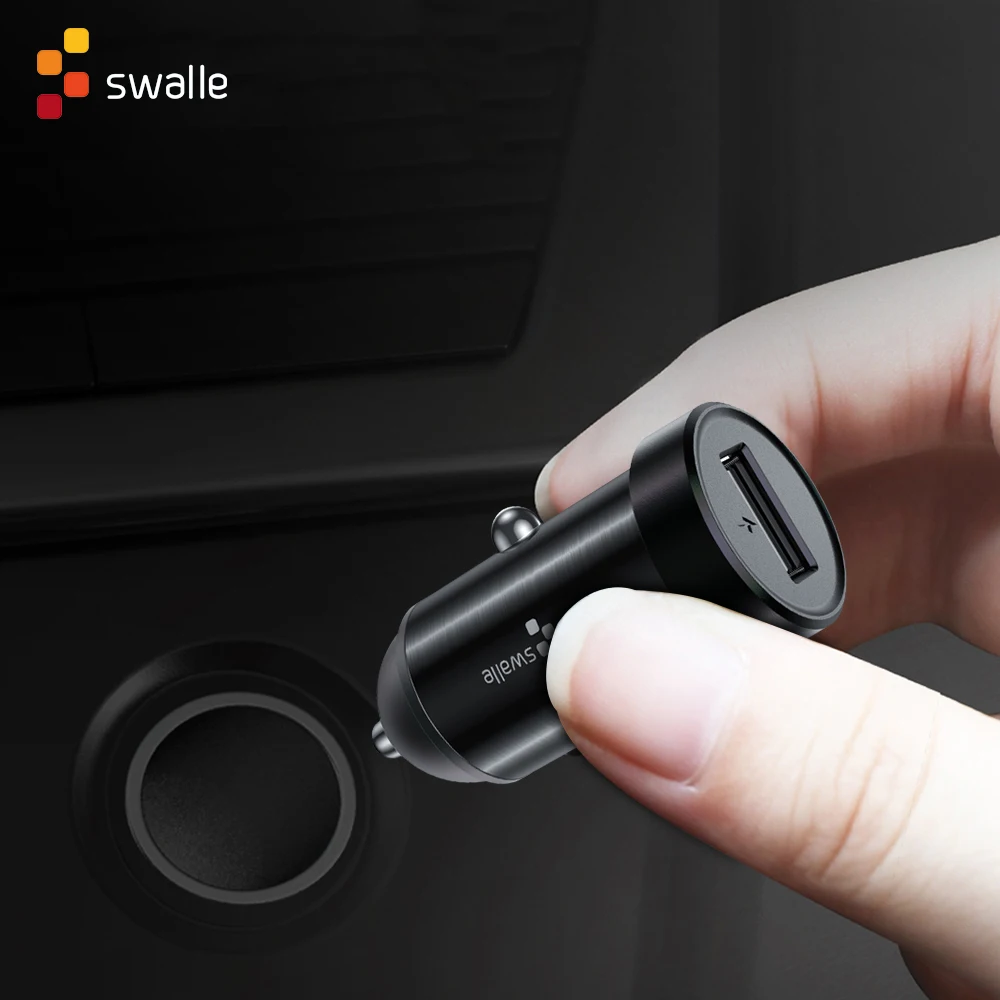 Автомобильное зарядное устройство Swalle USB мобильный телефон быстрая зарядка GPS