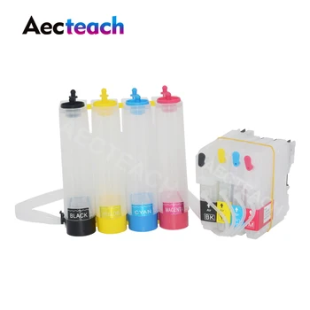 

Aecteach LC 65 Continuous Ciss Ink Tank For Brother DCP-J140W 165C 185C 195C 197C 365CN 375CW 385C 390CN Printer Ciss System