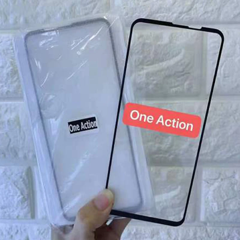 Полноэкранное высокоалюминиевое закаленное стекло для Motorola Moto One Action Защитная