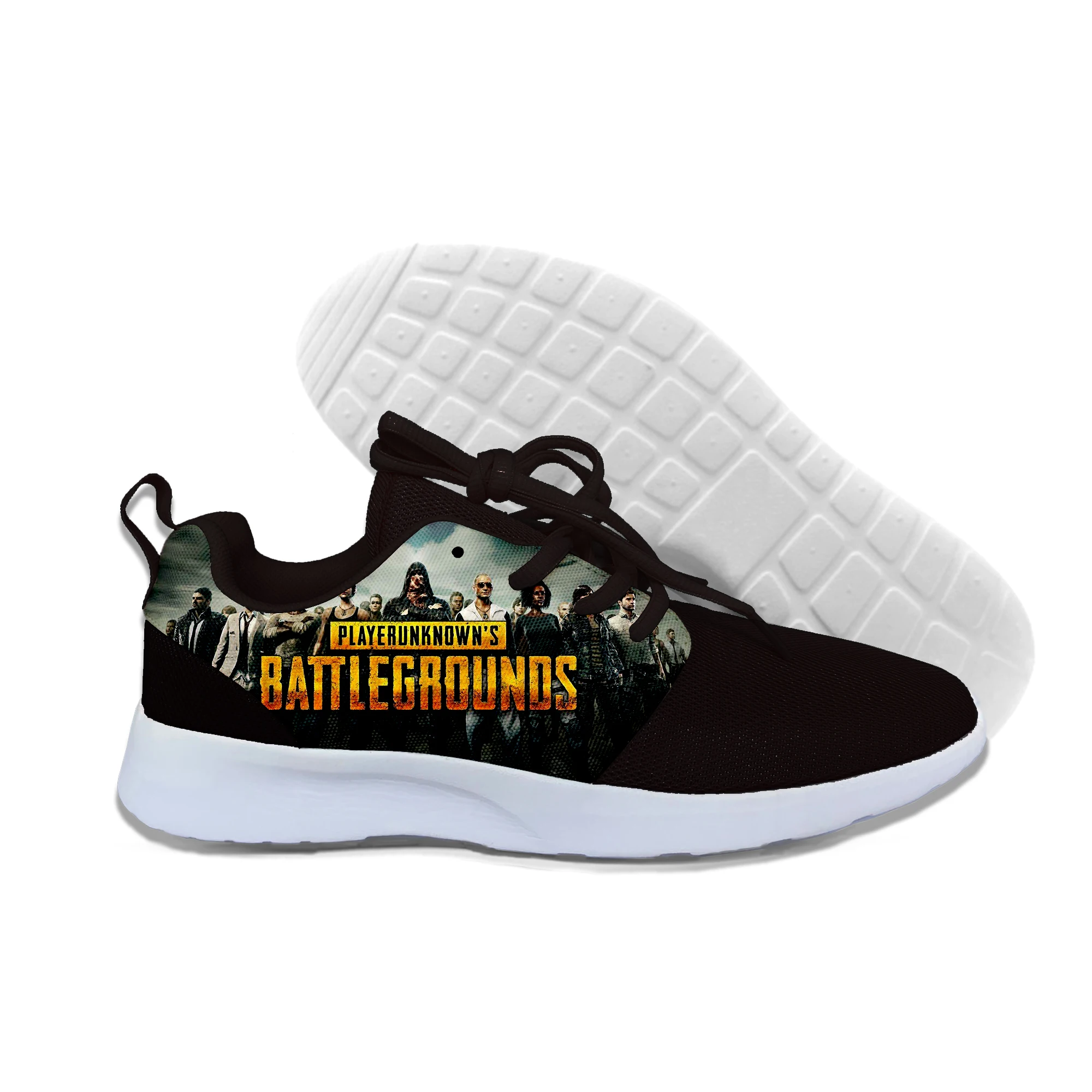 Горячая Мода PlayerUnknown's Battlegrounds 3D повседневная обувь для мужчин/женщин высокого качества Harajuku 3D печать PUBG кроссовки - Цвет: PUBG 3