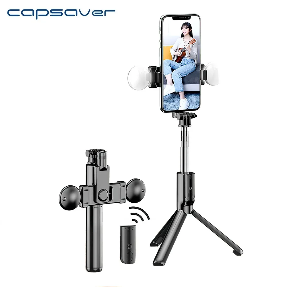 Беспроводной мини штатив capsaver для селфи с Bluetooth выдвижной монопод пультом