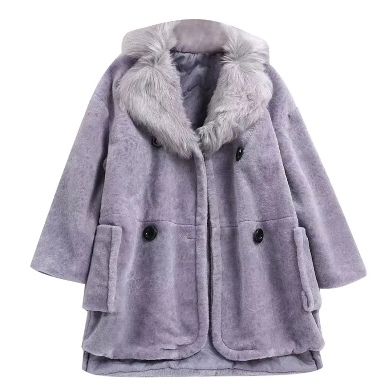 H Куртка Manteau Femme, зимнее пальто с хлопковой подкладкой, женская верхняя одежда с меховым воротником, плюс бархатные толстые куртки с длинным рукавом, парки, пальто - Цвет: H