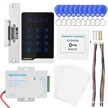 

DC12V Door Access Control Unit Kit Access Card Device Lock with Power Supply