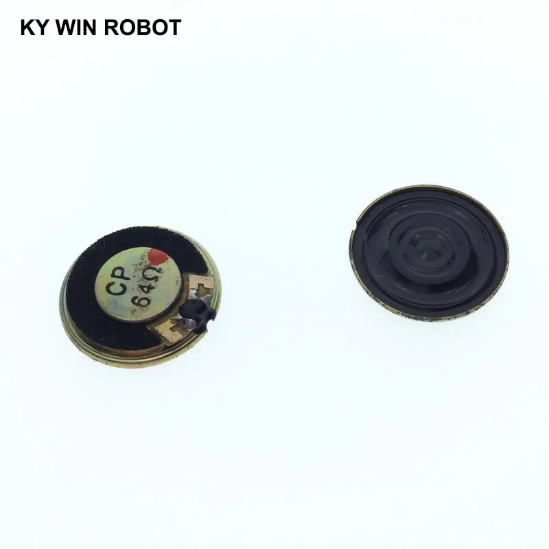 2pcs/lot New Ultra-thin Mini speaker 64 ohms 0.5 watt 0.5W 64R speaker Diameter 20MM 2CM thickness 3MM