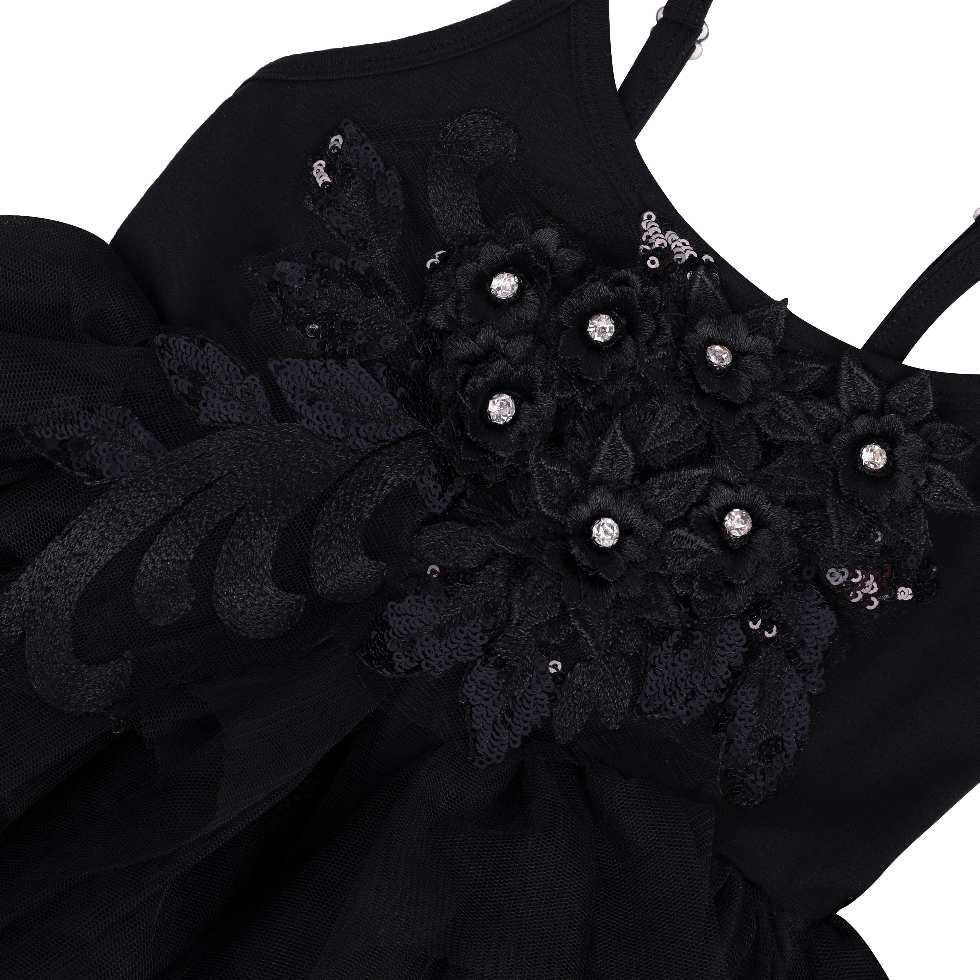 Flofallzique/черное платье для маленьких девочек детская одежда без рукавов платье-пачка принцессы с поясом для свадебной вечеринки для детей от 1 до 8 лет