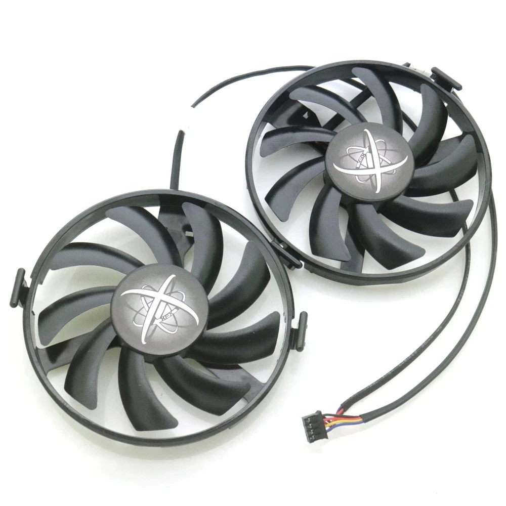 FDC10U12S9 C 12V 0.45A VGA вентилятор для XFX R9 380 380X 370 370X RX460 560 R7 350 360 видеокарты