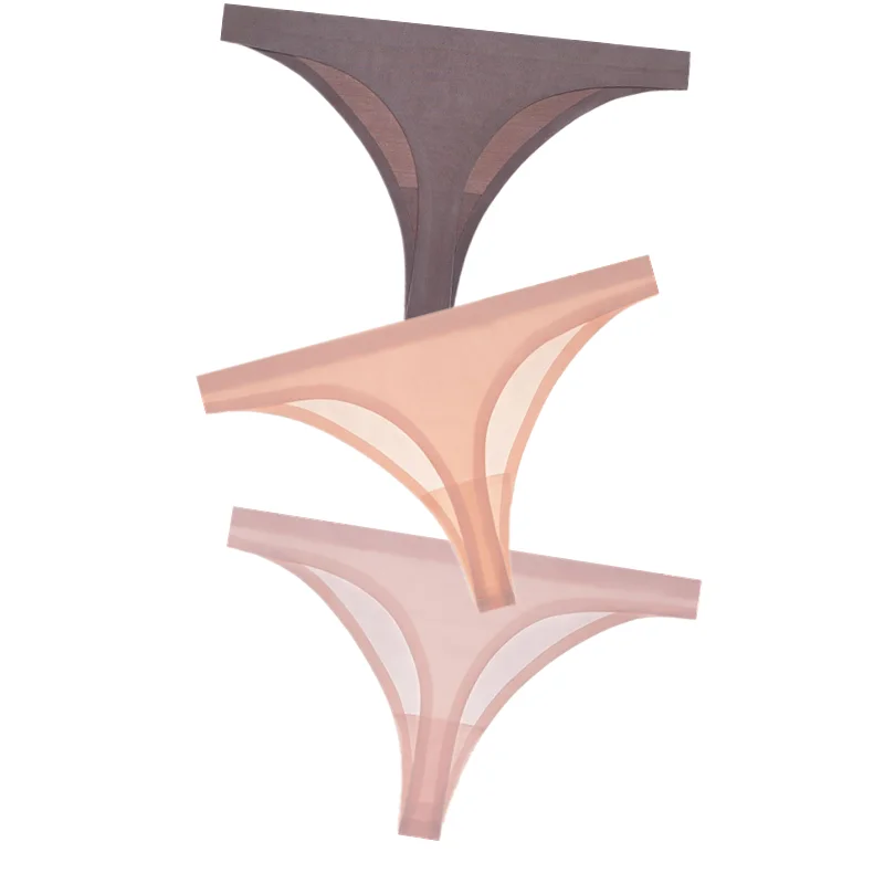 As shown 3 шт., женские стринги, стринги, сексуальные, низкая посадка, бесшовные трусики, одноцветные, стринги для женщин, невидимого размера плюс, нижнее белье, женское нижнее белье - Цвет: As shown
