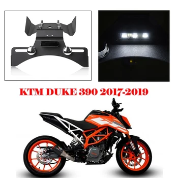 

17 18 Duke390 Accessories Tail Fender Eliminator License Plate Holder Black with Led light For KTM Duke 390 390 Duke 2017 2018