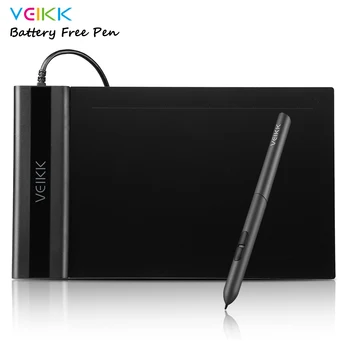 

VEIKK S640 Graphics Drawing Tablet 6X4 Inch Tablet 8192 Digital Tablet for MAC OS Windows Laptop Computer No need Charge Pen