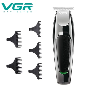 

VGR Hair Clipper Professional Trimmers Beard USB Rechargeable Hair Clippers Men Stainless Steel Blade Electric Styling Tool
