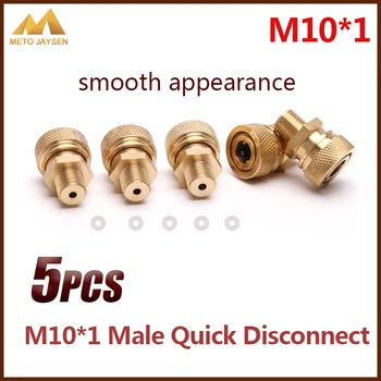 

PCP Airforce Paintball M10x1 Male Quick Disconnect 8mm Air Refilling Coupling Connector Socket Copper 5pcs/set
