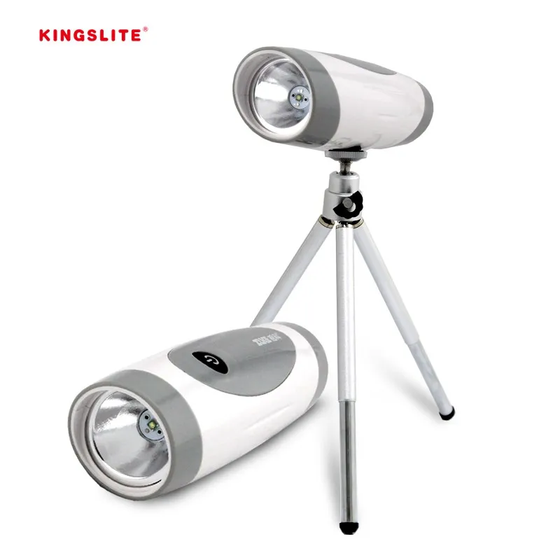 

Multi-function Rechargeable LED Fishing Light Extensible Tripod Long Light Range 18650 Splashproof CREE White BLue Spotlight
