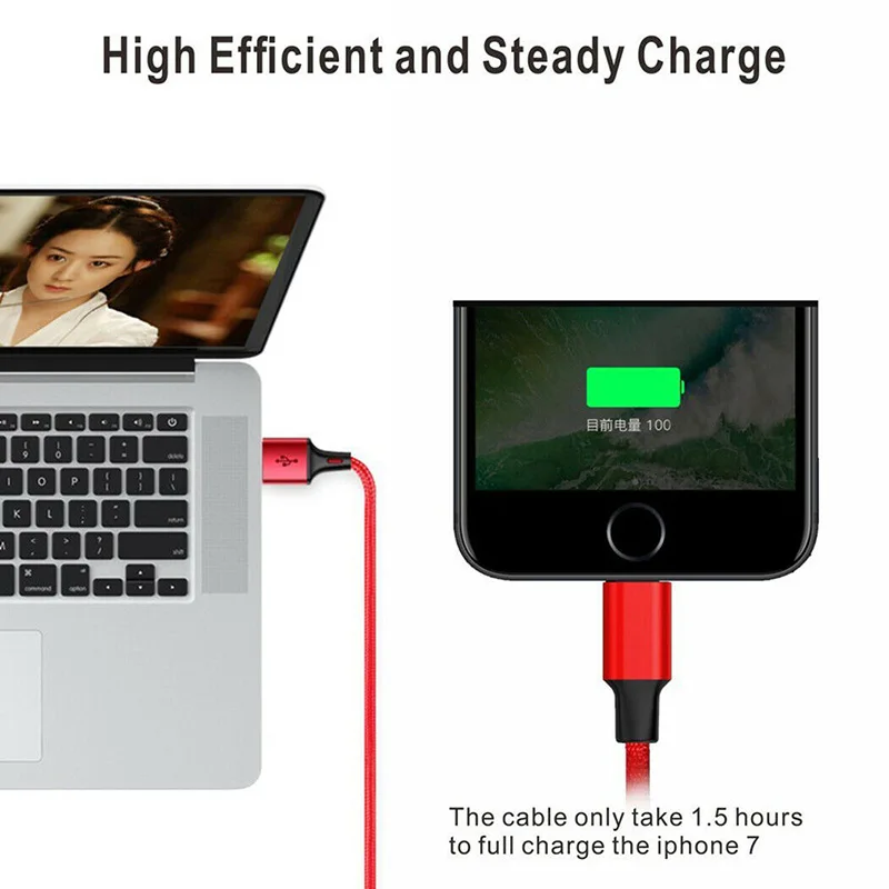 Оригинальный 3 в 1 USB кабель для iPhone XS Max XR X 8 7 зарядное устройство Micro 2 мобильного