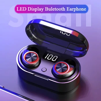 

Bluetooth Earphones for iOS Android Phones Touch Control Music with LED Display Mic Sports Running Type C Wireless Ear phone Box
