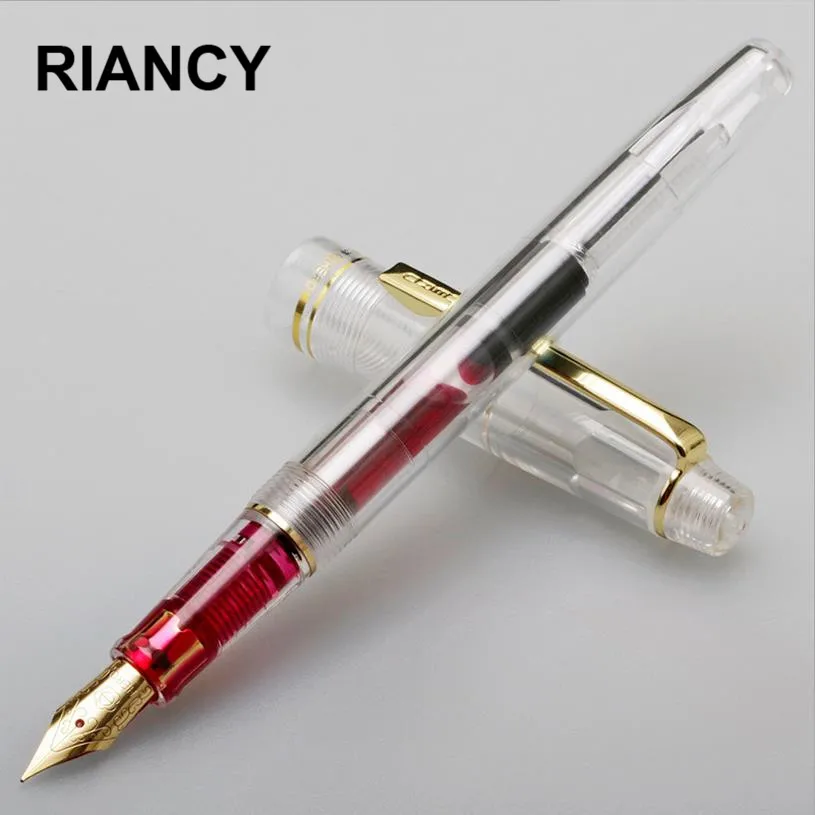 Высокое качество, прозрачная авторучка Iraurita, чернильная ручка, перо 0,38 мм, ручка stilografica, роскошная, Caneta tinteiro Stylo plume 03840