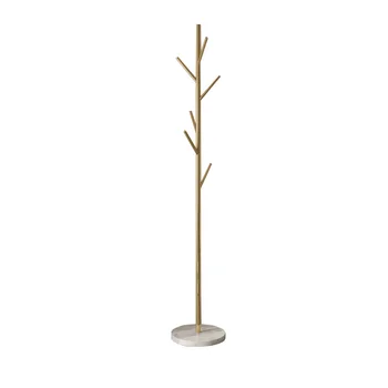 

Marble metal coat hanger simple modern luxury creative household coat hanger bedroom floor coat hanger iron nano