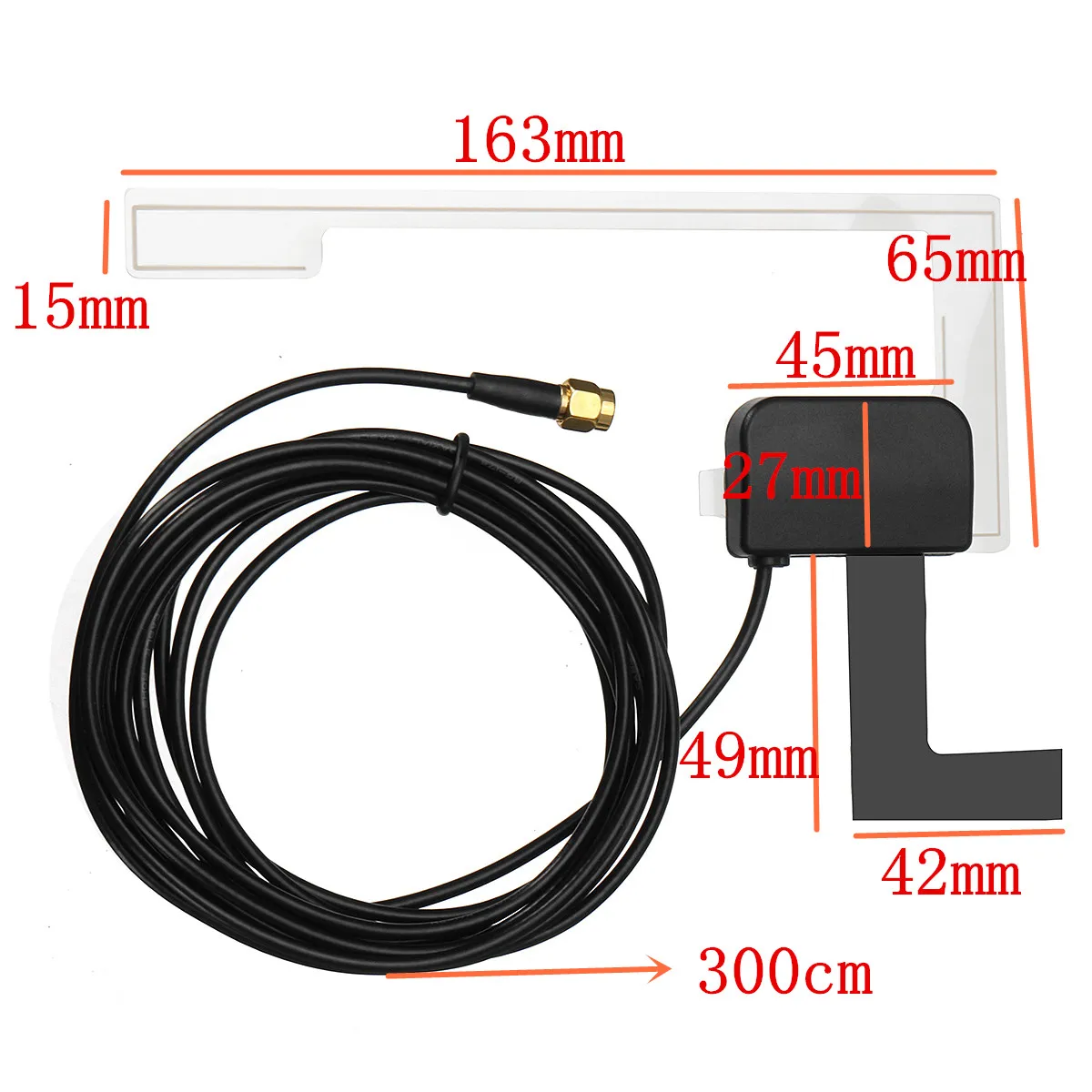 Антенна USB DAB антенна головка набора крепление цифровой автомобильный Радио Антенна для Android 5,1 6,0 7,1 8,0 8,1 управление приложением