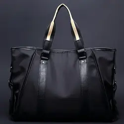 1 шт. Новая мужская сумка бизнес досуг портфель сумка, водонепроницаемый рюкзак с одним плечом и косой пролет сумка