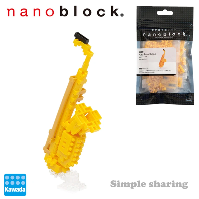 Nanoblock маленькая частица Мини Алмазный строительный блок взрослые строительные игрушки мини музыкальный инструмент серии 12 лет