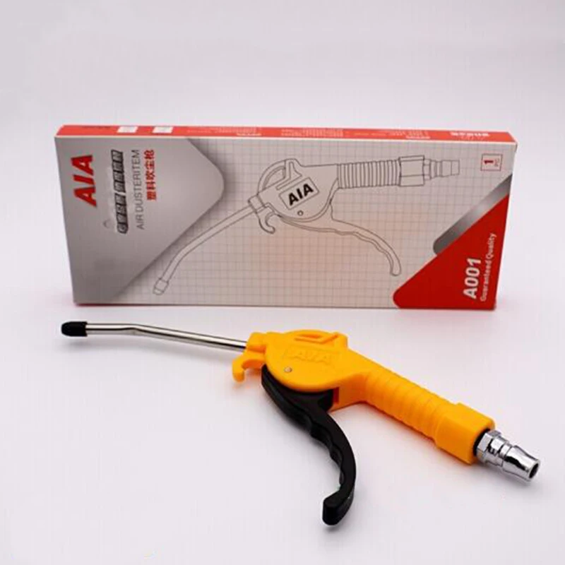 Air Blow Gun Yellow Angled Nozzle Plastic Handle Dust Gun Air Compressor Air Pump AR-TS