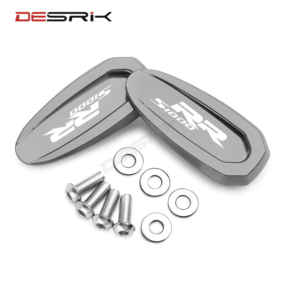 NEW ARRIVAL CNC Motorcycle Windscreen Mirror Cover Driven Mirror Eliminators Cap For BMW S1000 RR S1000RR 2020 2021 2022