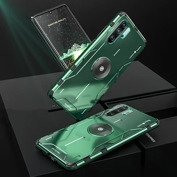 

Full Protection Shockproof Aluminum Metal & Hybrid Silicone Case For Huawei P30 Pro Luxury Hard Shell Back Cover For Huawei P30