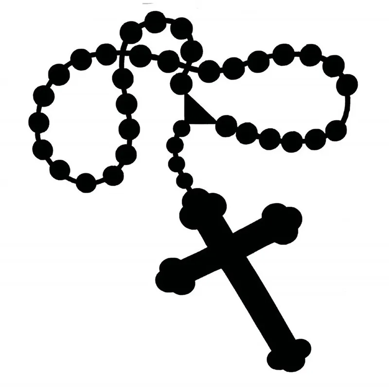 

Personality ROSARY BEADS RELIGIOUS Car Stickers Accessories Motorcycle Cover Scratches Waterproof PVC 12cm *10cm
