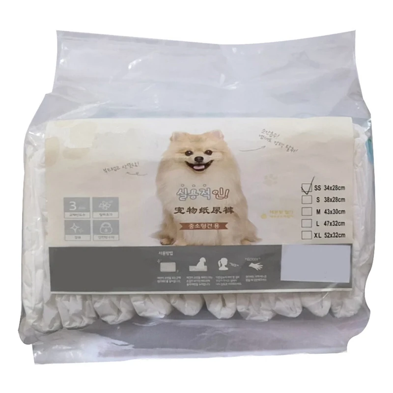 dog diaper disposable Diaper Shorts Thickened Leakproof Rapid Absorption Super Soft Puppy Care Supplies Diapers Female Dog