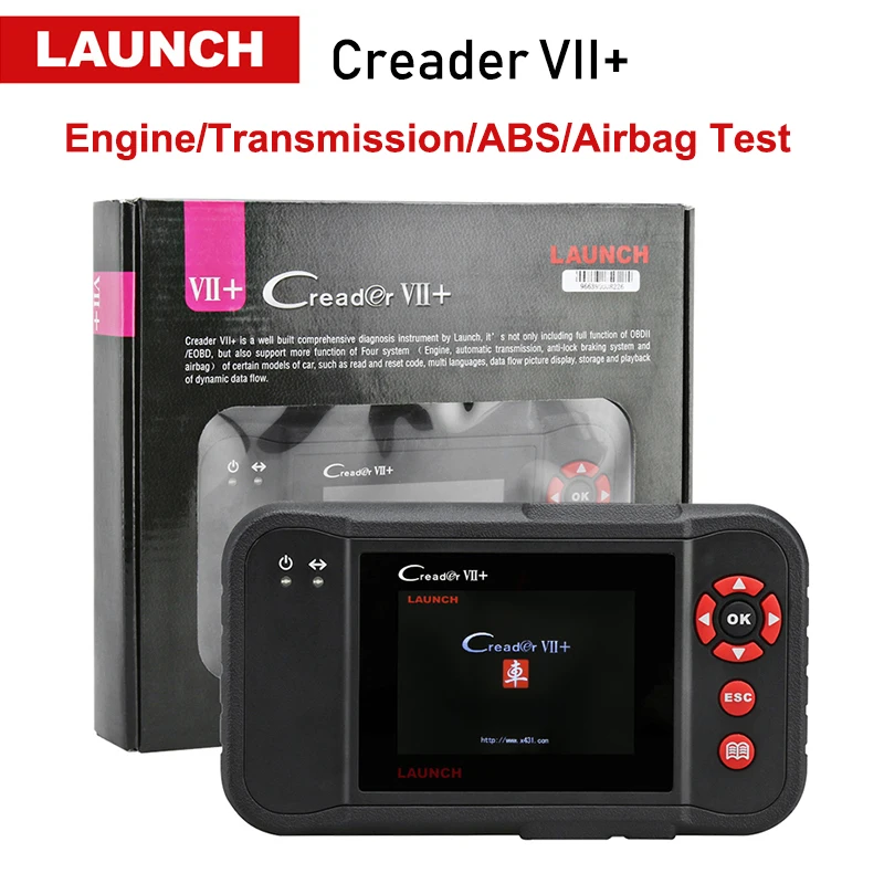 Новая версия Launch X431 Creader VII+ Creader VII Плюс Авто Читальный инструмент кодов автоматический Launch Obd2 сканер Creader 7