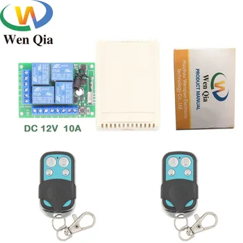 

DC12V 10Amp 4CH 433MHz rf Remote Control Switch Wireless Receiver Relay Module for Garage\ Lighting\Electric Curtain Switch