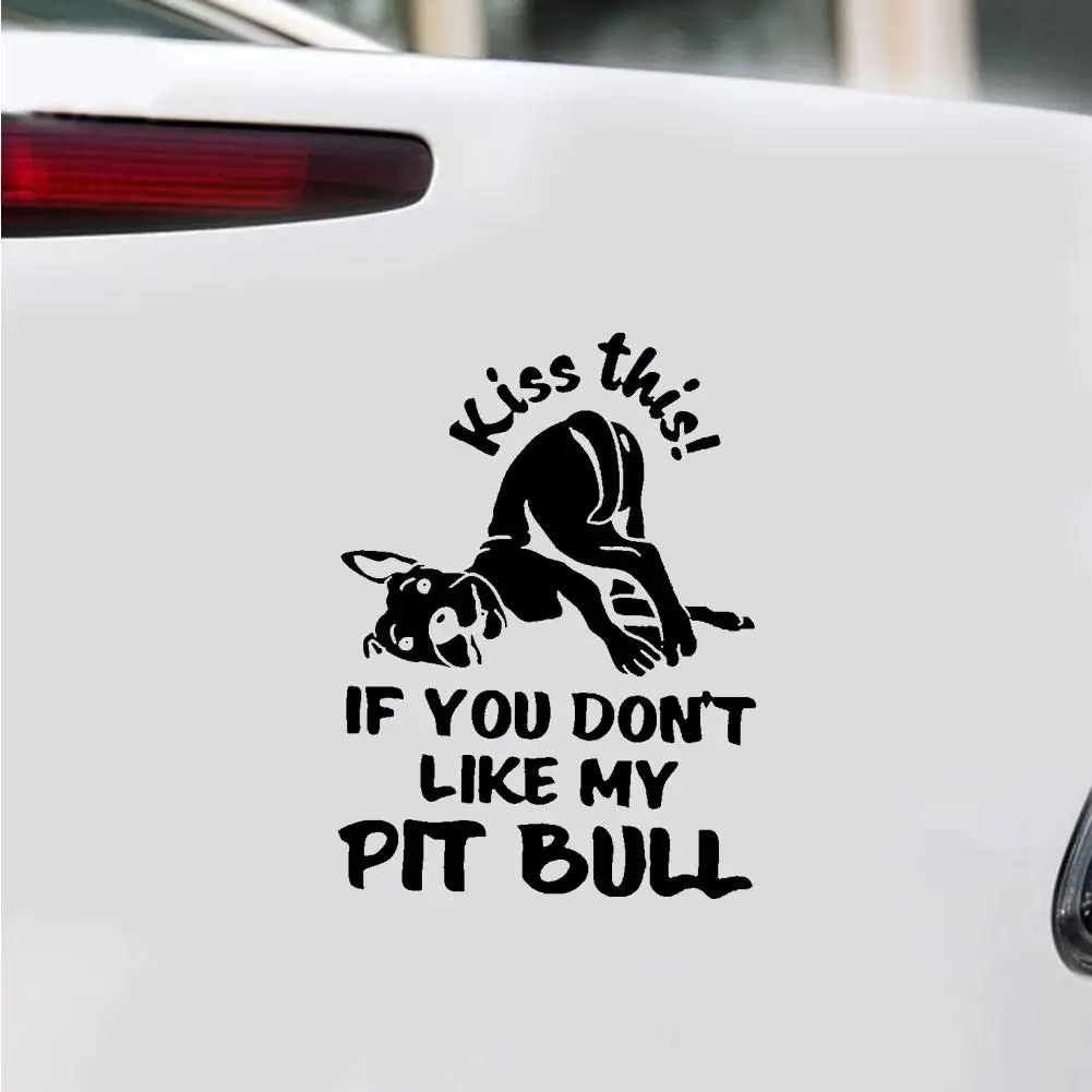 

Funny Pit Bull Dog Car Vehicle Body Window Reflective Decals Sticker Decoration