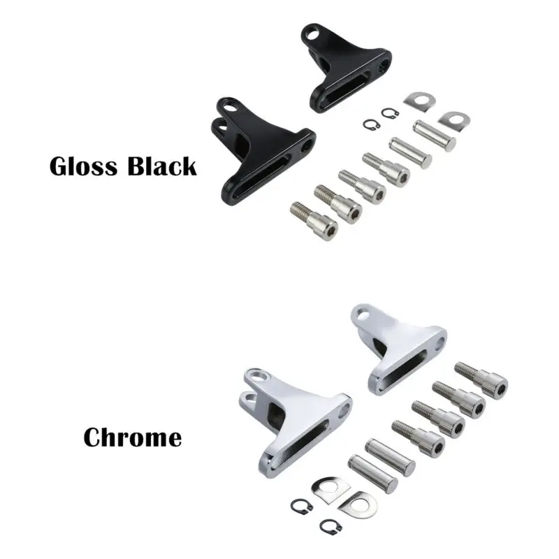 Motorcycle Rear Passenger Mini FootPegs Footboard Mount For Harley