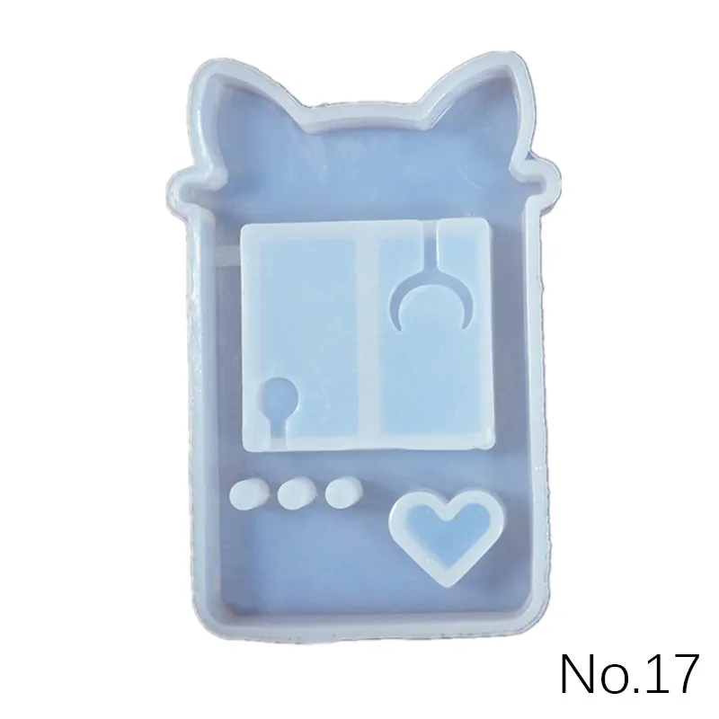 No17 Doll machine SNASAN зыбучие пески ключ формочка для силиконовой Подвески Ювелирных изделий DIY Инструмент УФ-формы для эпоксидной смолы высушенный цветок смола декоративные поделки - Цвет: No17 Doll machine