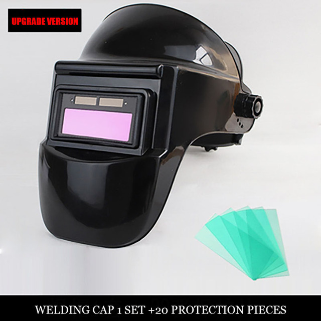welder cap with full face shield for welding mask automatic light baking face ware каска строительная przyłbica ochronna