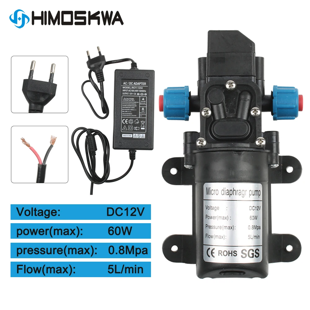 Diaphragm-Pump Water-Sprayer Car-Wash Agricultural Electric Micro High-Pressure 5l/min