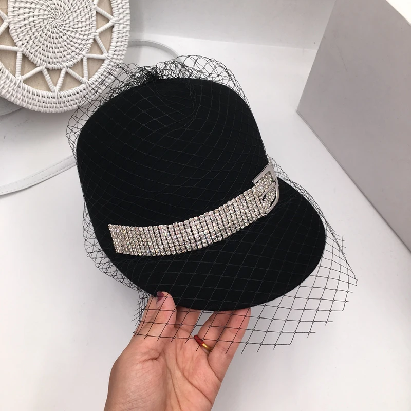 Женская кепка ins tidal осень/зима 2019 Шерстяная бейсболка светская Кепка van beret